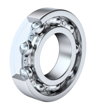 Top taşıyıcı kesme bölümü şeffaf arkaplanda izole edildi - 3d PNG illüstrasyon