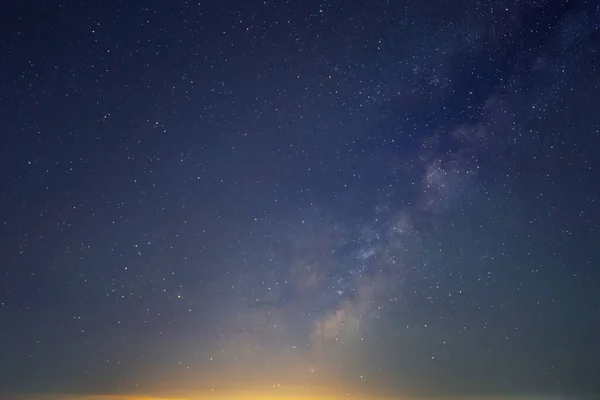 Ciel Étoilé Nuit Avec Voie Lactée Fond Naturel Extérieur Nuit — Photo