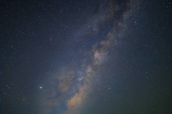 Beau Ciel Étoilé Nocturne Avec Voie Lactée Fond Naturel Extérieur — Photo