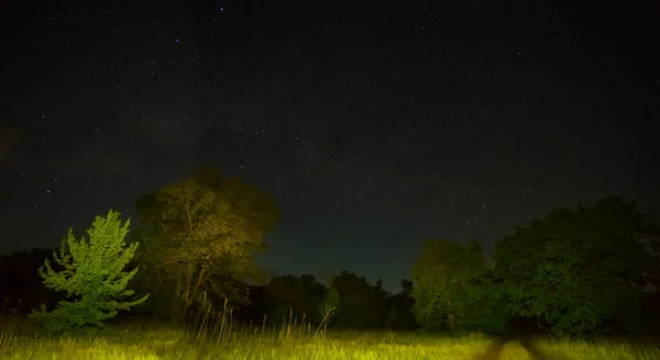 밤하늘 풍경을 — 스톡 사진