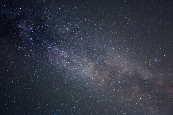 Close Noite Céu Estrelado Com Forma Leitosa Noite Céu Estrelado — Fotografia de Stock