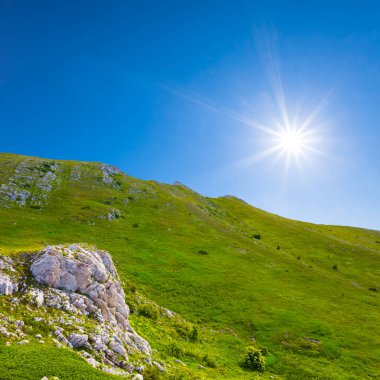 Güneşli yaz gününde, Gren Dağı Vadisi