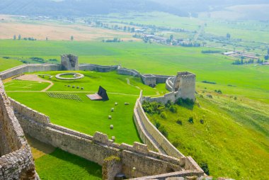 Green Hill 'deki eski ortaçağ kalesi