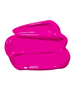 Beyaz arkaplanı olan pembe boya örneği, pembe ruj örneği, parlak renkli kozmetik ürün vuruşu, akryl guaj yağı boya dokusu, kozmetik ürün dokusu veya güzellik ürünü.