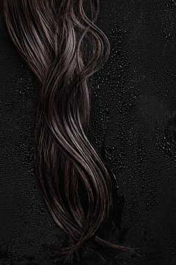 kahverengi ıslak saçlar, esmer saçlar, saç bakımı