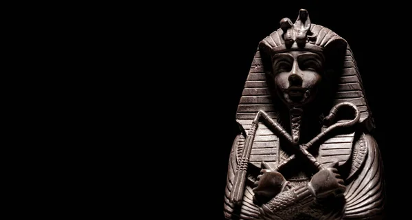 Sarcofago Storico Egizio Con Dentro Una Mummia — Foto Stock