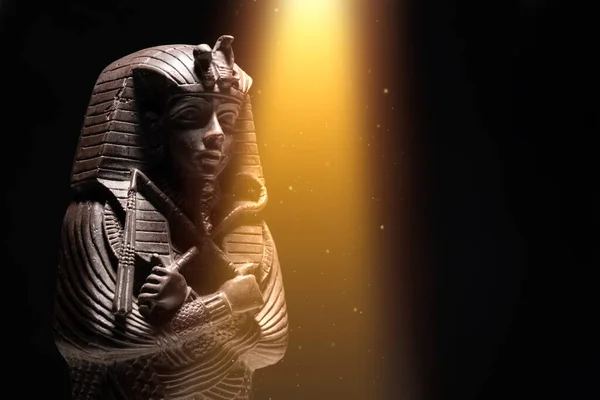 Sarcófago Egipcio Histórico Con Una Momia Dentro — Foto de Stock