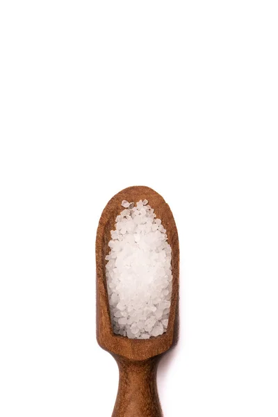 Steinsalz Auf Weißem Hintergrund — Stockfoto