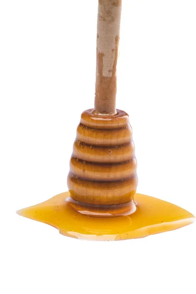 Honung Från Honungssked — Stockfoto