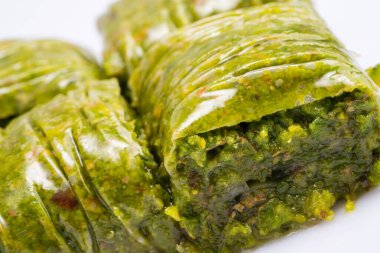 Fıstıklı Türk tatlısı.