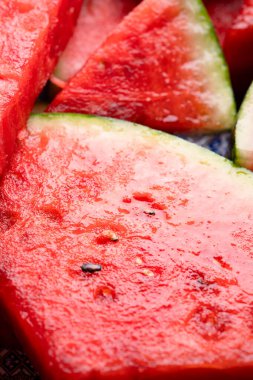 Tatlı ve lezzetli olgun karpuz