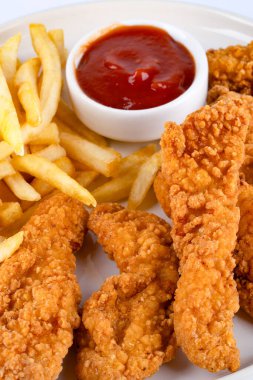  Tavuk kanatları. Kızarmış tavuk göğsü.