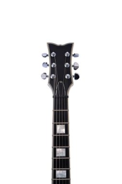 elektro gitar beyaz arkaplanda izole edildi. 