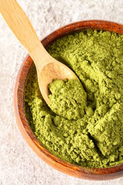 Kına, buğday çimi ya da eski arkaplanda kibrit tozu