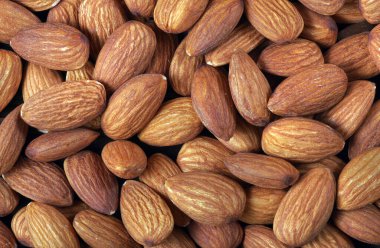 Badem fıstığı dokusu arka planı. en üstteki görünüm