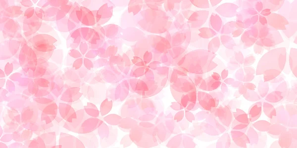 Kirschblüte Japanisches Muster Neujahrskarte Hintergrund — Stockvektor