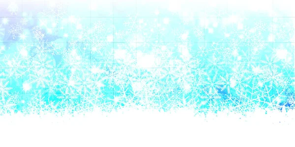 Sneeuw Kerst Winter Lucht Achtergrond — Stockvector