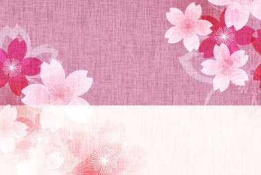 Kiraz Çiçeği Yeni Yıl Kart Japon desenli geçmişi