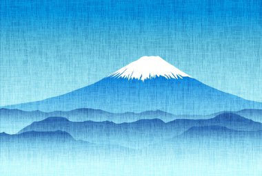Fuji New Year's card Japanese pattern background