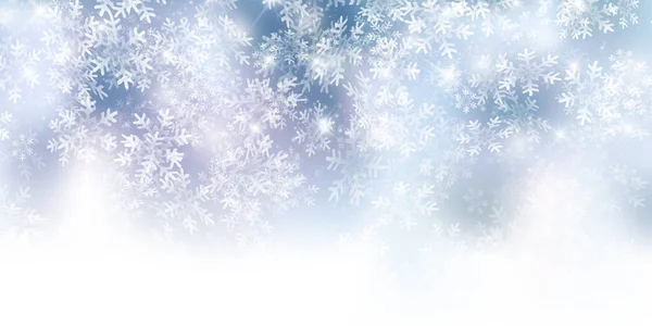 Schnee Weihnachten Winter Hintergrund — Stockvektor