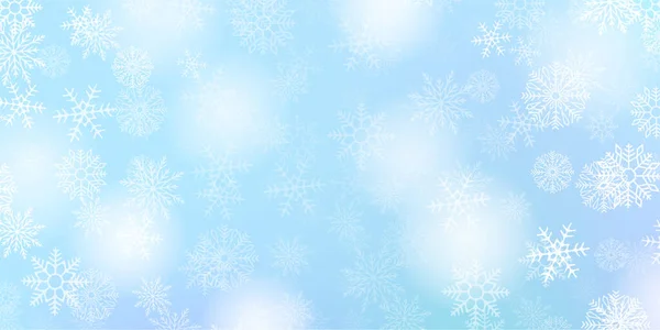 Vánoční Sněhová Zimní Pozadí — Stockový vektor
