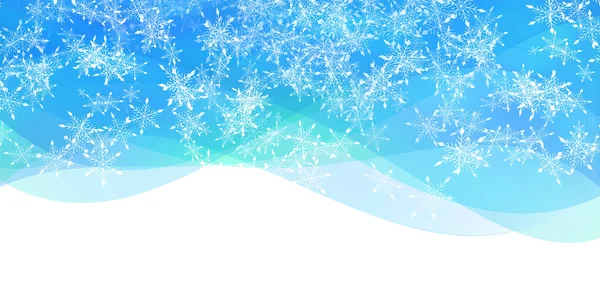 Snow Christmas Winter Achtergrond — Stockvector