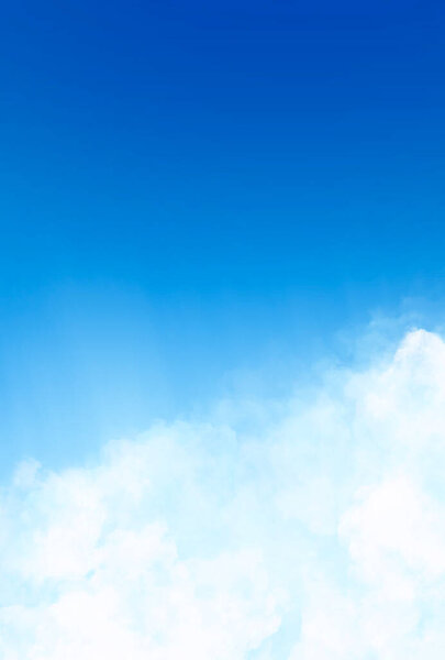 Акварельный фон неба