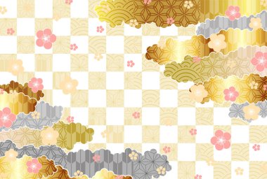 Erik Japon desenli bahar arkaplanı