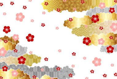 Erik Japon desenli bahar arkaplanı