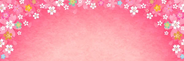 桜日本の紙日本のパターンの背景 — ストックベクタ