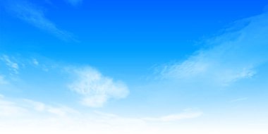 Mavi gökyüzü bulutlu manzara arka planı