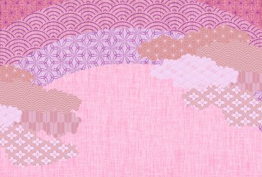 Bahar Japon desenli Japon kağıt arka planı