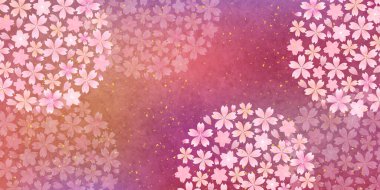 cherry blossom spring Japanese pattern background
