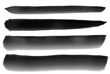 Brush calligraphy ink line icon