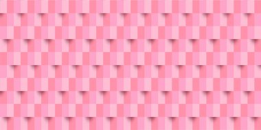 Three-dimensional pink silhouette 3d background