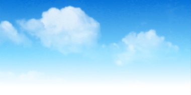 Mavi gökyüzü bulutlu manzara arka planı