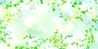 Taze yeşil yaprak manzara arka plan