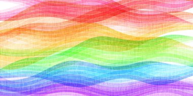 Colorful wave Japanese pattern background