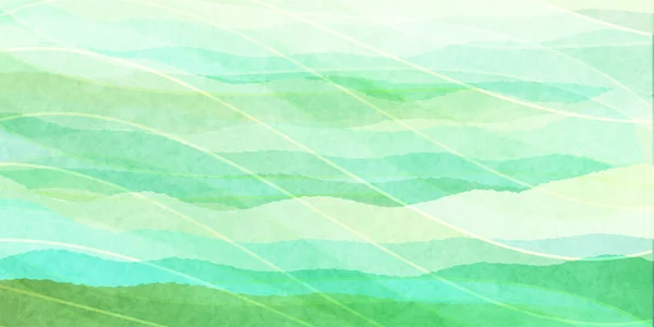 Färsk Grön Japansk Mönster Japansk Papper Bakgrund — Stock vektor