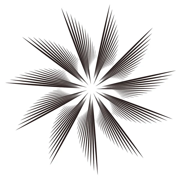 Піктограма Силует Лінії Швидкості Фокусування — стоковий вектор