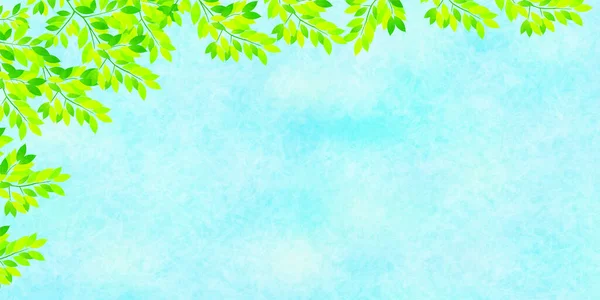 Свежий Зеленый Фон Листьев — стоковый вектор
