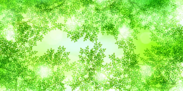 Свіжий Зелений Фон Листя — стоковий вектор