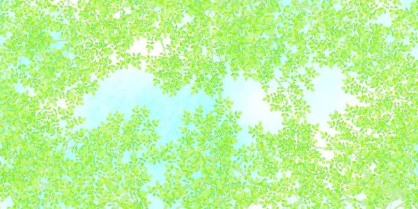 Färska Gröna Blad Liggande Bakgrund — Stock vektor