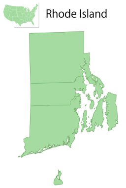 Rhode Island ABD harita durumu simgesi