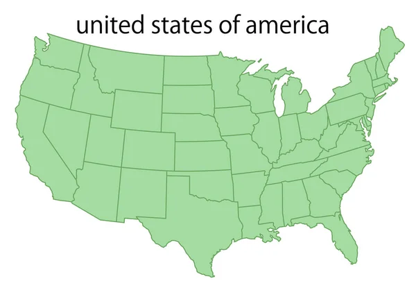 Estados Unidos Mapa Estado Icono — Vector de stock