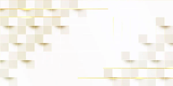 Driedimensionaal Goud Behang Silhouet Achtergrond — Stockvector