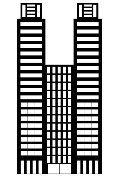 东京市政府大楼图标 — 图库矢量图片
