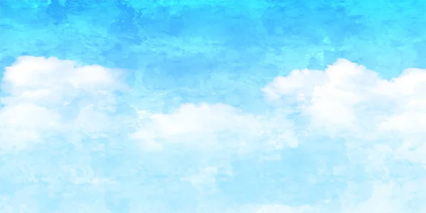 Небесна Хмара Акварельний Літній Фон — стоковий вектор