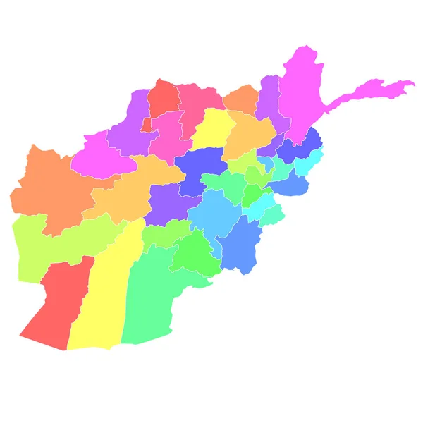 Afganistán Mapa Colorido País Icono — Archivo Imágenes Vectoriales