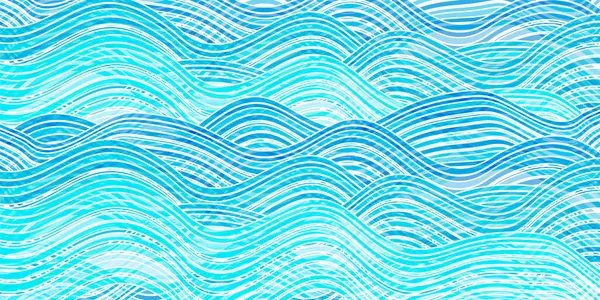 Wave Sea Summer Background Texture — Stock Vector